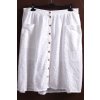 Dámská bílá krajková sukně s knoflíky  / NEW LOOK / XXXXL (52) / UK 24 / ANGLIE