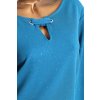 Dámské petrolejové šaty s třpytkami / BONMARCHÉ / XXXL (50) / UK 22 / ANGLIE