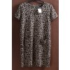 Dámské hnědo-černé teplé leopardí šaty / NEXT / XXXL (48) / UK 20 / ANGLIE