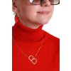 Dámský zlatý řetízek s přívěskem - PÍSMENO "B" / BUTIK