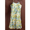 Dámské žluto-modro-zelené šaty na ramínkách / PRIMARK / XXXL (48) / UK 20 / ANGLIE