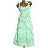 Dámské zeleno-bílé kostkované šaty / STUDIO / XXXL (48) / UK 20 / ANGLIE