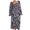 Dámské značkové černo-bílé dlouhé vzorované šaty / ONLY CARMAKOMA / XXXXL (54) / UK 26 / ANGLIE