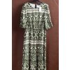 Dámské zeleno-krémové vzorované šaty / F&F / XXXL (50) / UK 22 / ANGLIE