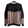 Dámská černo-hnědá leopardí halenka / XXXXL (54) / UK 26 / ANGLIE