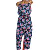 Dámský lehký černo-modro-růžový overal / STUDIO / XXXL (48) / UK 20 / ANGLIE