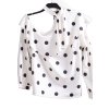 Dámská bílo-černá puntíkovaná halenka / V BY VERY / XXXL (50) / UK 22 / ANGLIE