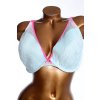 Dámská modro-růžová podprsenka / GEORGE /  košíček 85H/ UK 38G / ANGLIE
