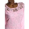 Dámské světle růžové krajkované šaty / XXL (44) / UK 16 / ANGLIE