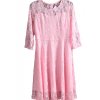 Dámské světle růžové krajkované šaty / XXL (44) / UK 16 / ANGLIE
