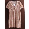 Dámské růžovo-modro-zelené květované šaty / MONKI / XXXXL (52) / UK 24 / ANGLIE