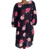 Dámské černo-růžovo-zelené květované šaty / NEW LOOK / XXXXL (54) / UK 26 / ANGLIE