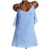 Dámská modro-černá puntíkovaná halenka / QUIZ / XXXXL (52) / UK 24 / ANGLIE