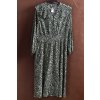 Dámské zeleno-černé leopardí šaty / M&S / XXXL (48) / UK 20 / ANGLIE