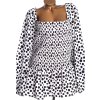 Dámská černo-bílá puntíkovaná halenka / BOOHOO / XXXXL+ (56) / UK 28 / ANGLIE