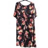 Dámské černo-hnědo-žluté květované šaty / NEW LOOK / XXXXL (52) / UK 24 / ANGLIE