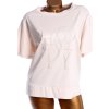 Dámská béžová elastická halenka s výšivkou / MOOIJ / XL-XXXL (42/44/46/48)  prsa do 130 cm  / MODA ITALY