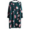 Dámské tmavě zelené šaty s květy / VERO MODA / XXL (46) / UK 18 / ANGLIE