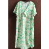 Dámské lehké letní zelené květinové šaty / NEW LOOK / XXXL (50) / UK 22 / ANGLIE