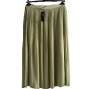 Dámská zelená plisovaná sukně / M&S / XXXL (50) / UK 22 / ANGLIE