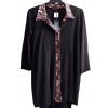 Dámské černé košilové šaty s leopardím límcem (původní cena 1150 Kč) / LIMITED COLLECTION / XXL (46) / UK 18 / ANGLIE