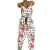 Dámský krémovo-černý leopardí overal s barevnými květy / PRIMARK / XXXL (48) /   UK 20 / ANGLIE