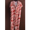 Dámský hnědo-krémový overal s exotickým motivem / PRIMARK / XXXL (48) / UK 20 / ANGLIE
