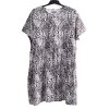 Dámské bílo-černé vzorované šaty / STUDIO / XXXL (50) / UK 22/ ANGLIE