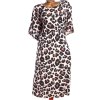 Dámské béžovo-černo-hnědé leopardí šaty / BOOHOO / XXXL (50) / UK 22/ ANGLIE