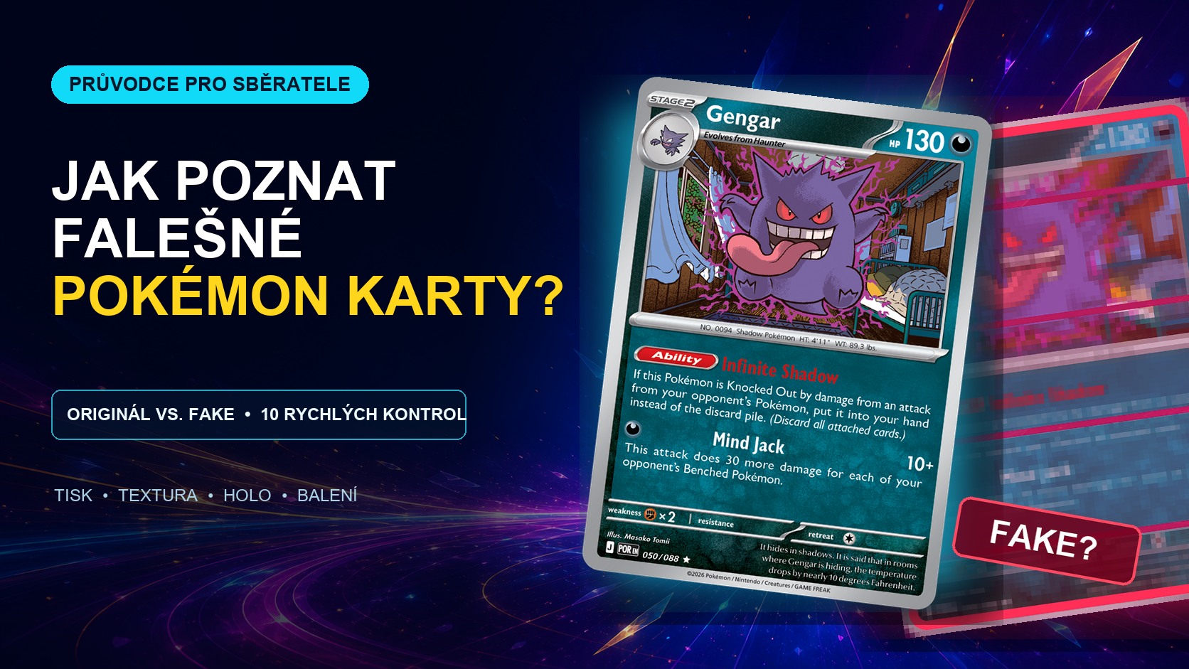 Jak poznat falešné Pokémon karty? 10 znaků originálu a fake