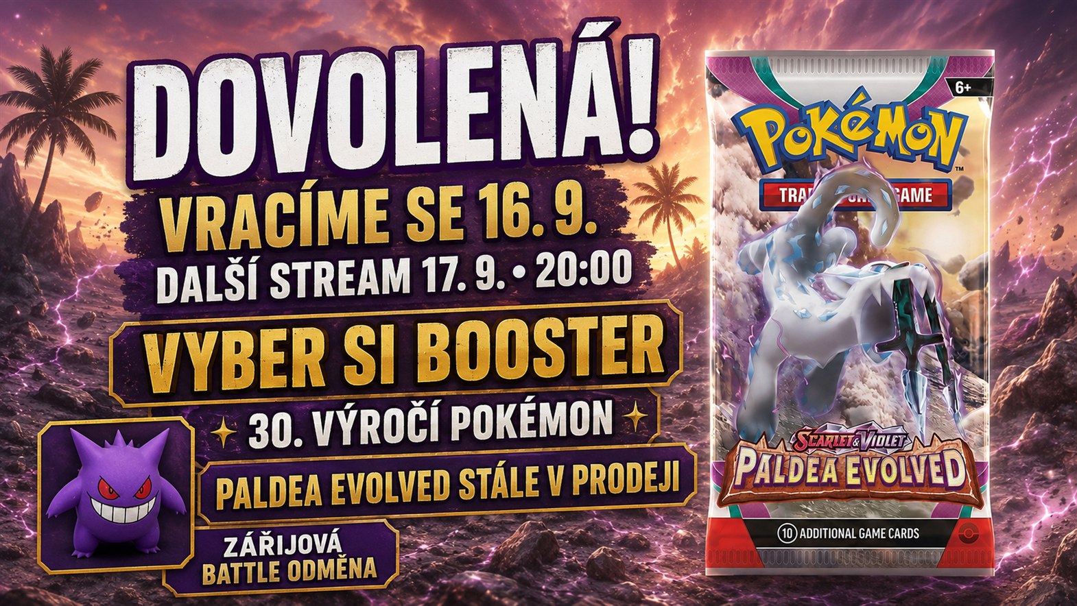 Pokémon Rip&Ship – live opening 9. 8. 2026 ve 20:00