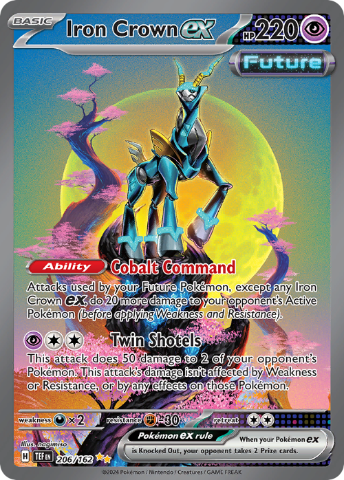 Iron Crown ex 206/162 Special Illustration Rare – Pokémon Temporal Forces
