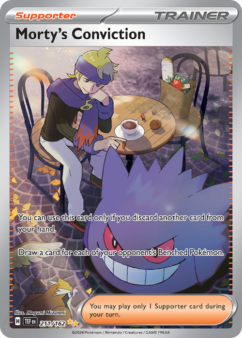 Morty's Conviction 211/162 Special Illustration Rare – Pokémon Temporal Forces
