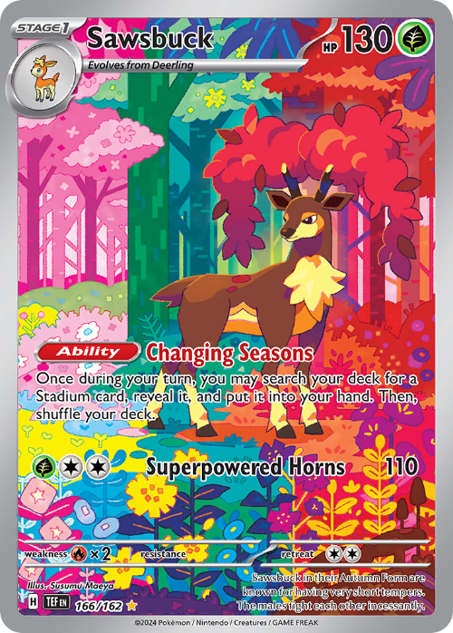Sawsbuck 166/162 Illustration Rare – Pokémon Temporal Forces