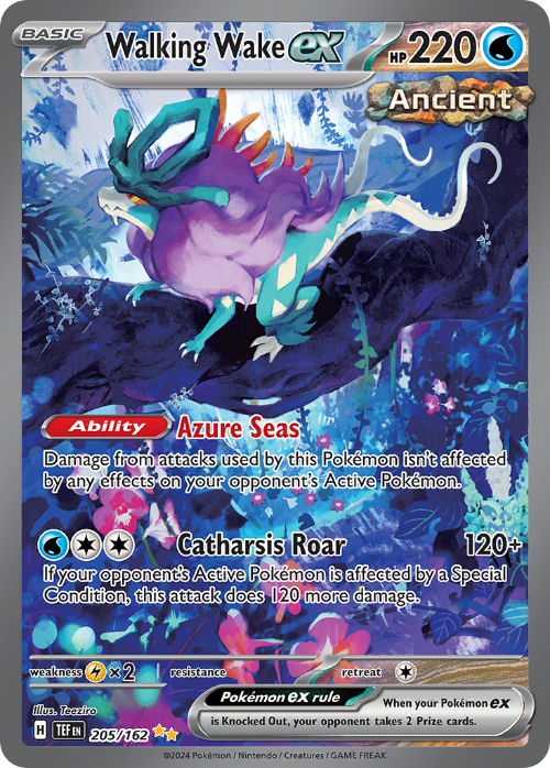 Walking Wake ex 205/162 Special Illustration Rare – Pokémon Temporal Forces