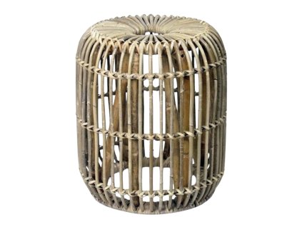 Ratanový stůl/podnožka JAWIT- grey