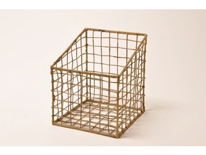 Ratanový koš BASKET/úložný box 30x35x30cm grey