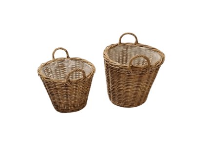 Ratanový koš velký grey