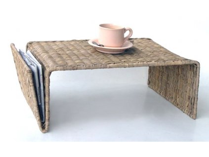 12987 ratanovy servirovaci stolek iron slimit grey