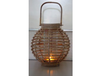Lampion JAWIT GREY kulaté + sklo