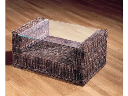 Konferenční TONDANO stůl 100x70x48/sklo sarang