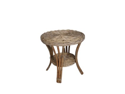 Ratanový stůl BLANKA kubu grey