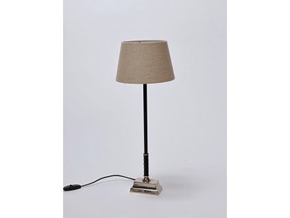 Lampa noha černá/stříbro VILA