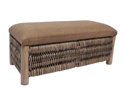 Ratanová truhla s polstrováním MALÁ