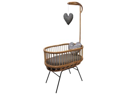 Ratanová dětská postýlka- přírodní