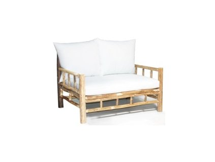 double teaková sofa