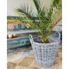 Ratanový koš velký grey