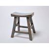 Dřevěná stolička/ sedlo modrá (39072006)