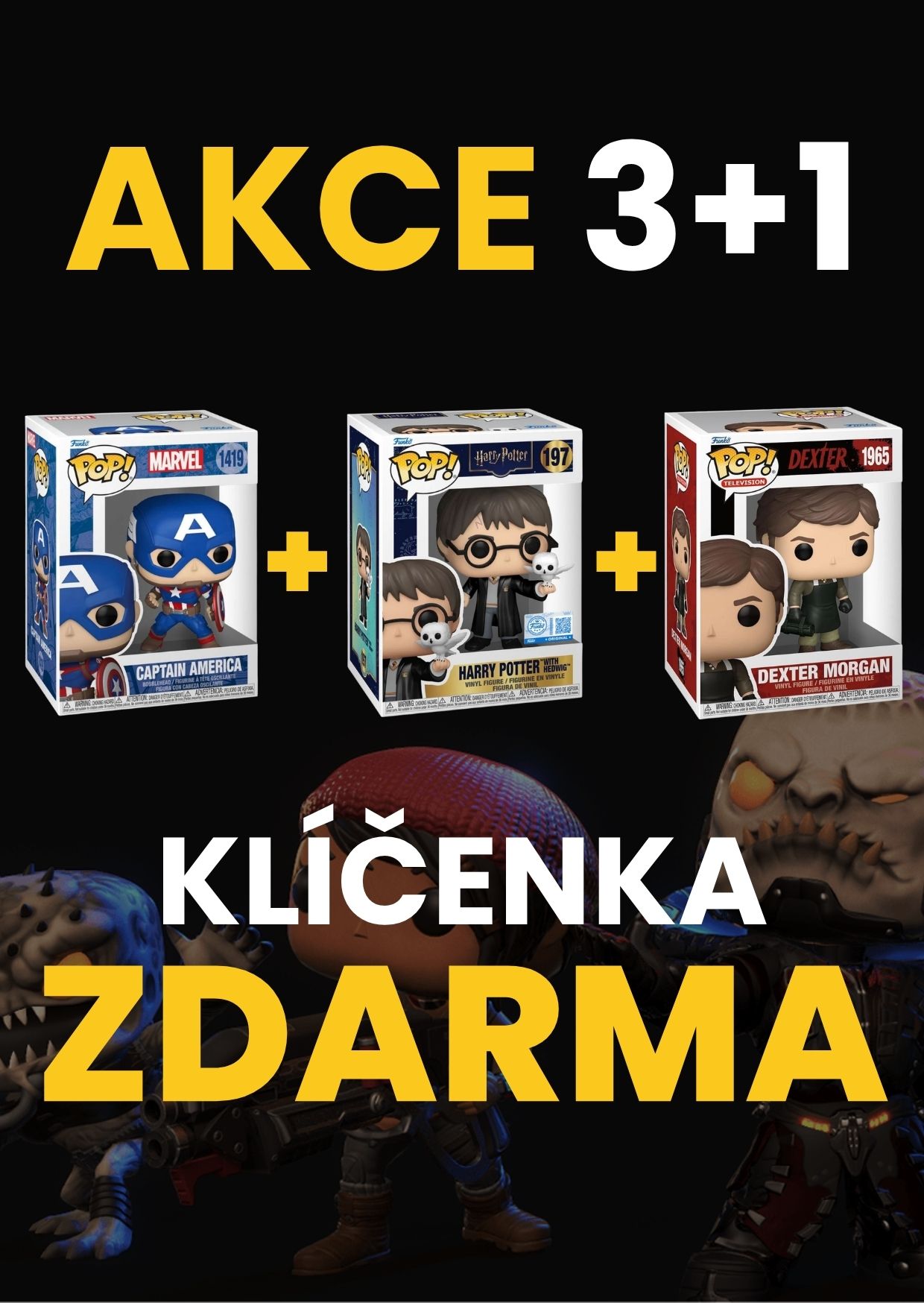 Akce 3+1 klíčenka zdarma