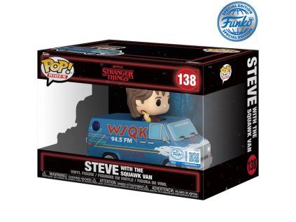 Funko POP! 138 Rides: Stranger Things - Steve With The Squawk Van Special Edition